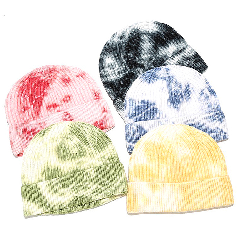 Knitted Acrylic Crochet Beanie 