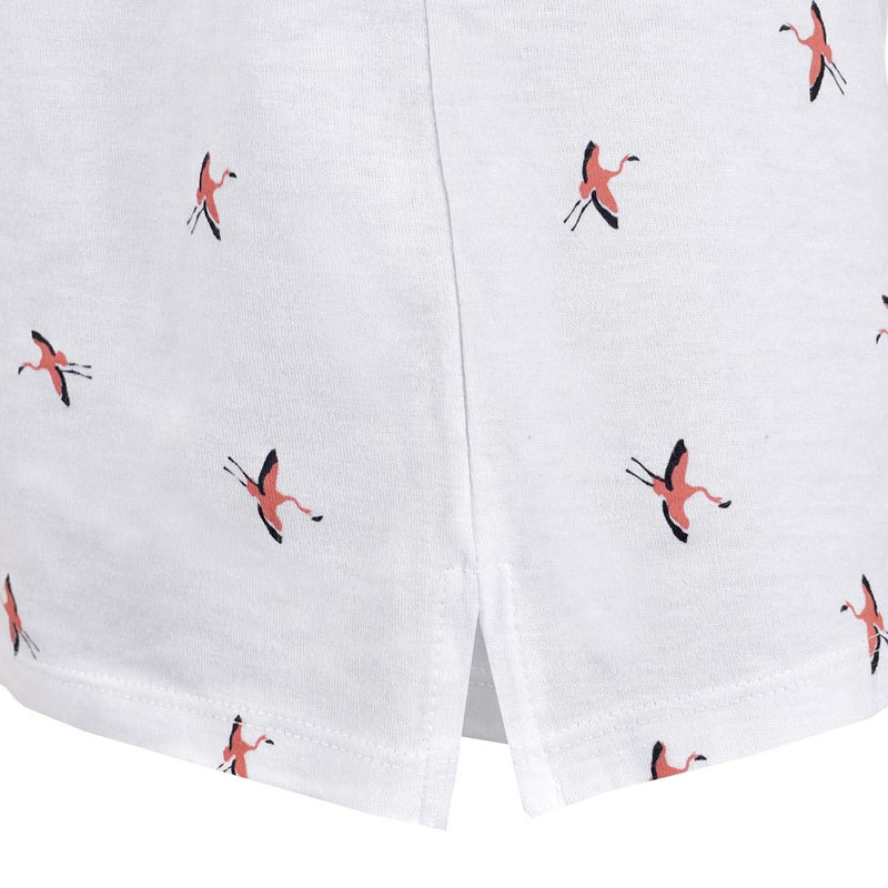 White Character Printed Polo Shirts