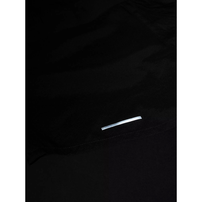 Solid Black Regular Fit Gym Shorts